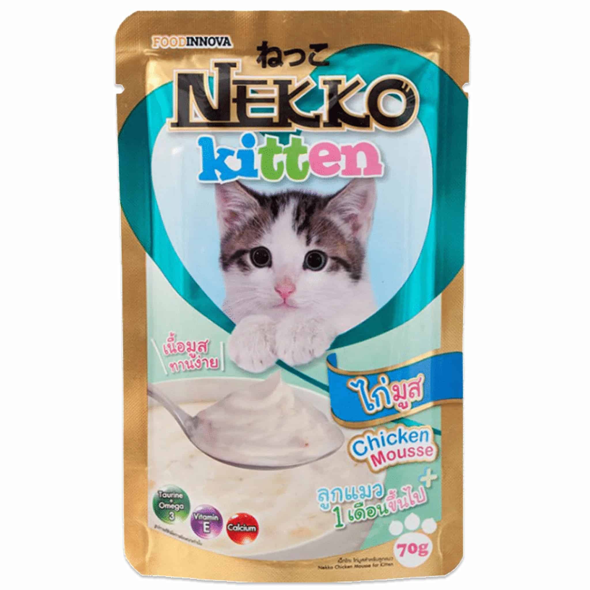 NEKKO ไก่มูสสำหรับลูกแมว