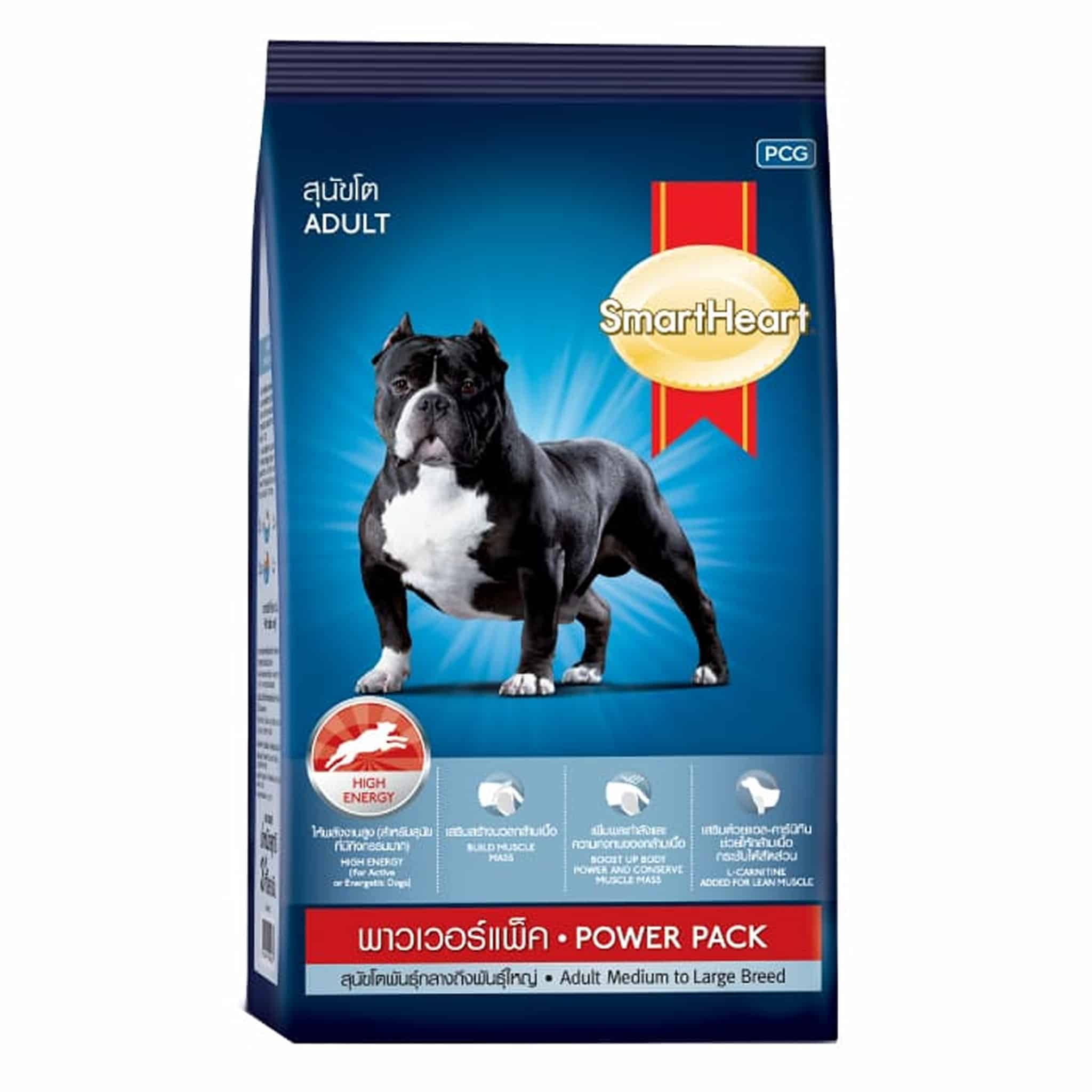 SmartHeart Power Pack สุนัขโต (โปรตีนสูง 30%) 1 ก.ก